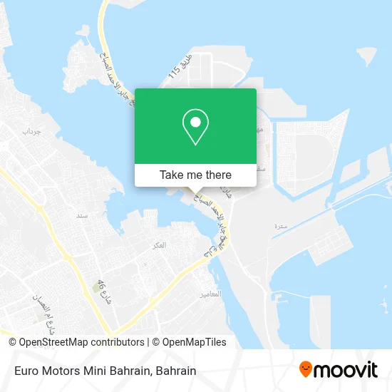 Euro Motors Mini Bahrain map