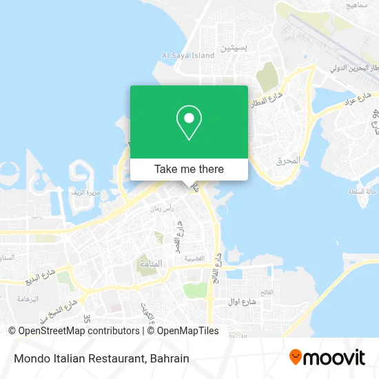 Mondo Italian Restaurant map