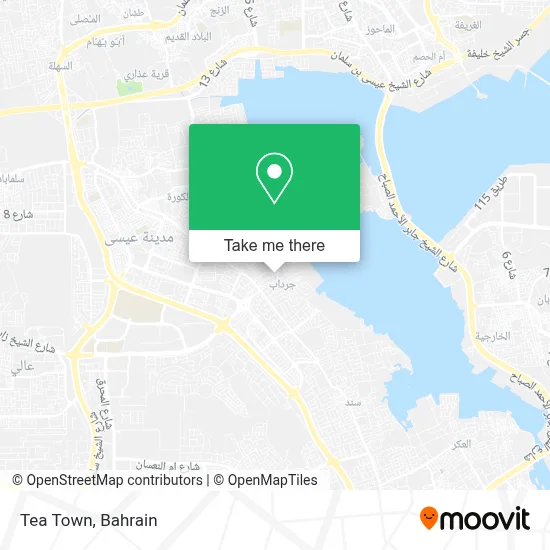 Tea Town map