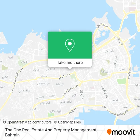 The One Real Estate And Property Management map