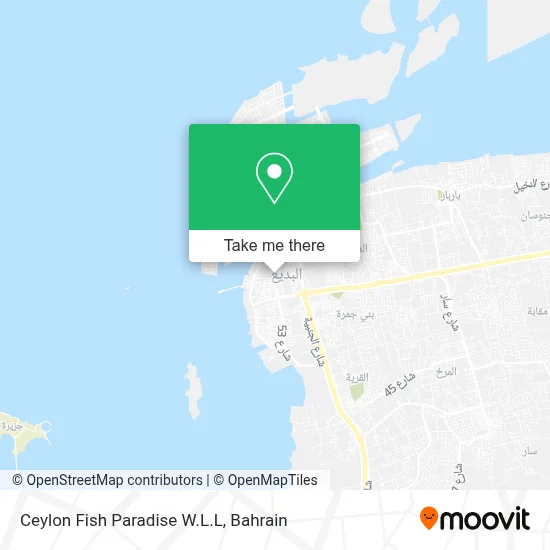 Ceylon Fish Paradise W.L.L map
