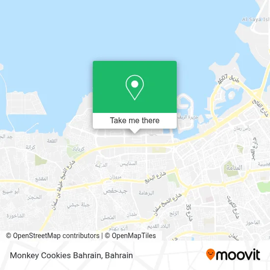 Monkey Cookies Bahrain map