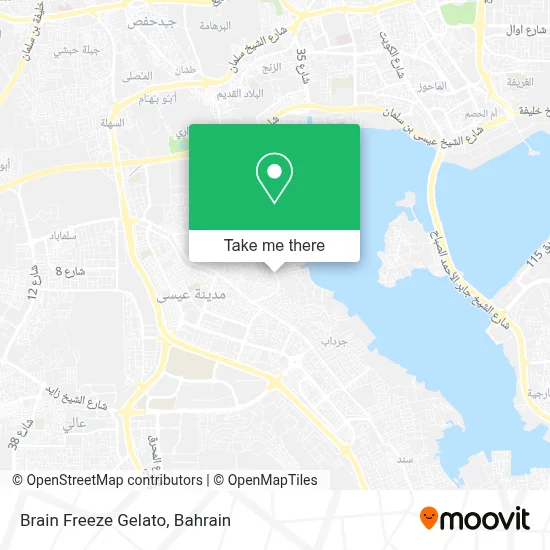 Brain Freeze Gelato map