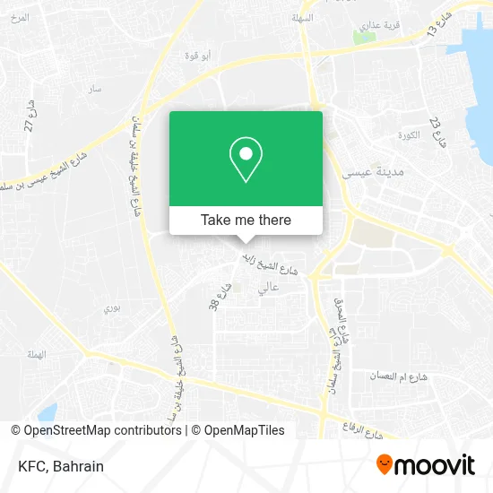 KFC map