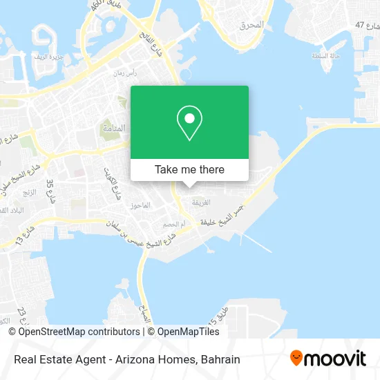 Real Estate Agent - Arizona Homes map