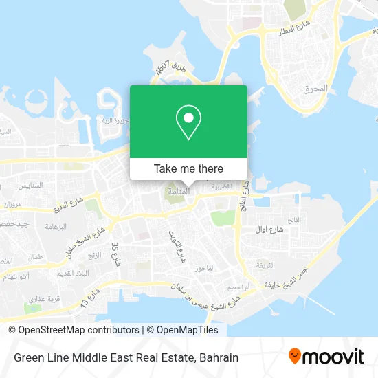 Green Line Middle East Real Estate map