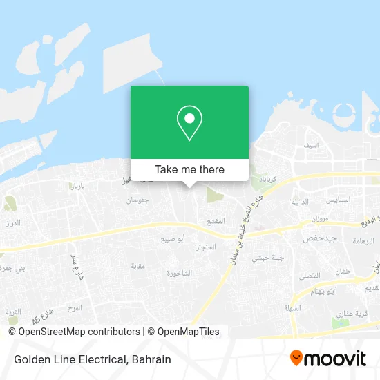Golden Line Electrical map