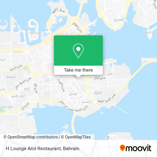 H Lounge And Restaurant map