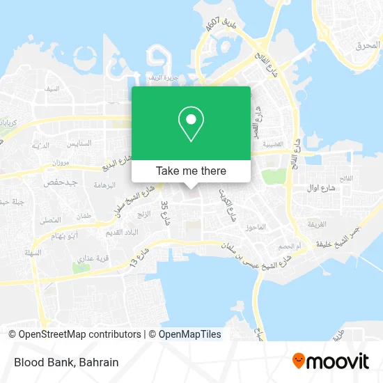 Blood Bank map