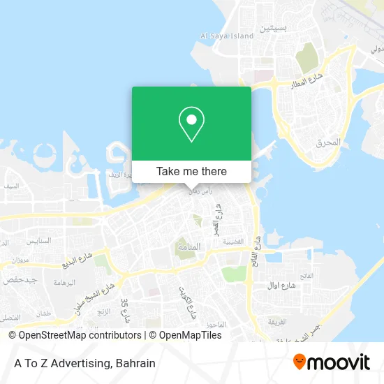 A To Z Advertising map