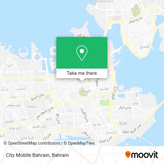 City Mobile Bahrain map