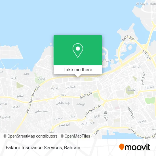 Fakhro Insurance Services map