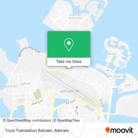 Trust Translation Bahrain map