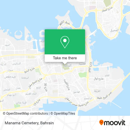 Manama Cemetery map