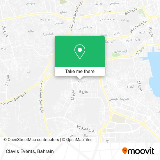 Clavis Events map