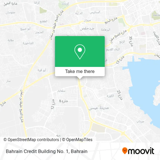 Bahrain Credit Building No. 1 map