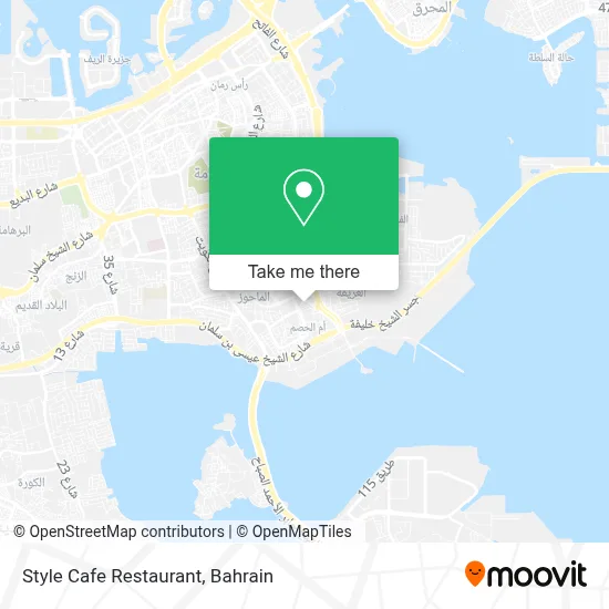 Style Cafe Restaurant map