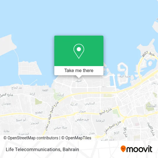 Life Telecommunications map