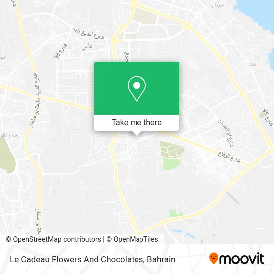 Le Cadeau Flowers And Chocolates map