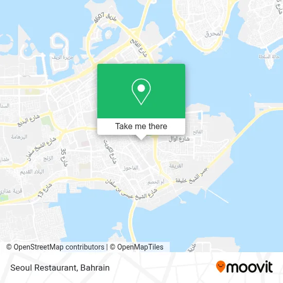 Seoul Restaurant map