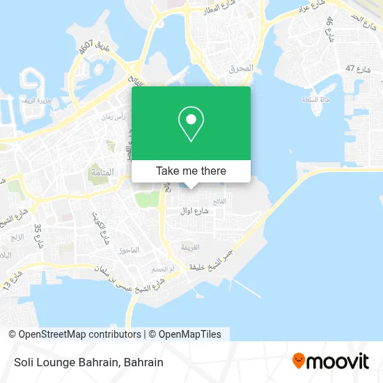 Soli Lounge Bahrain map