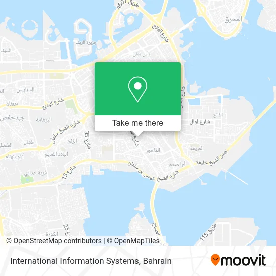 International Information Systems map