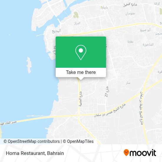 Homa Restaurant map
