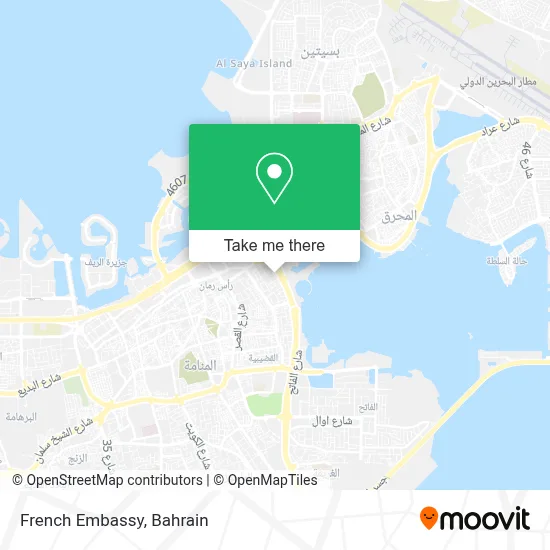 French Embassy map
