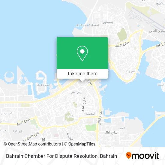 Bahrain Chamber For Dispute Resolution map