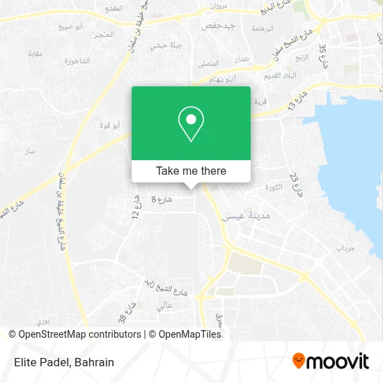 Elite Padel map