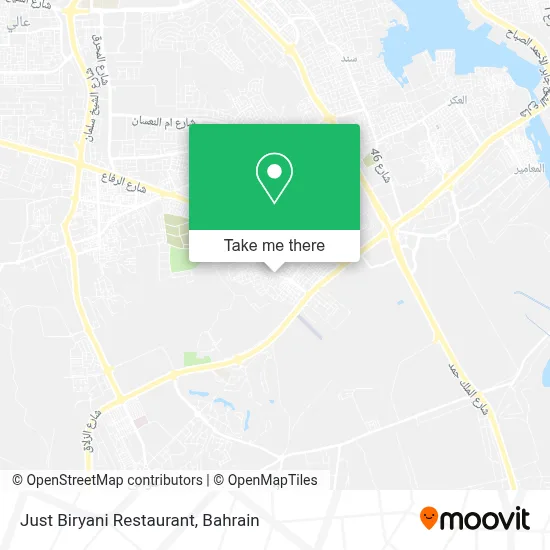 Just Biryani Restaurant map