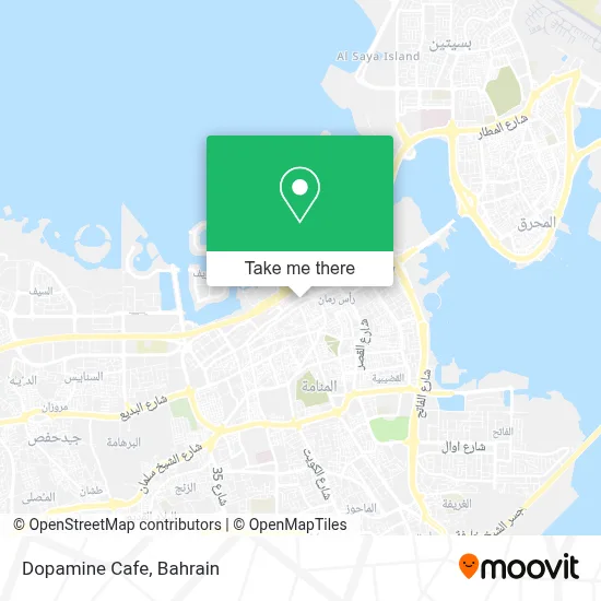 Dopamine Cafe map