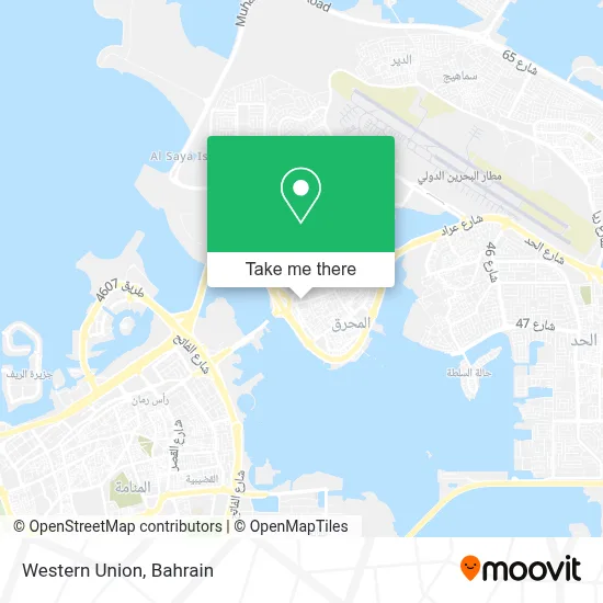 Western Union map
