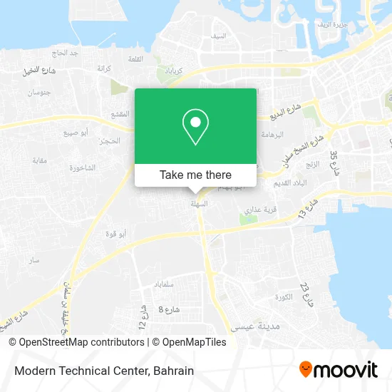 Modern Technical Center map