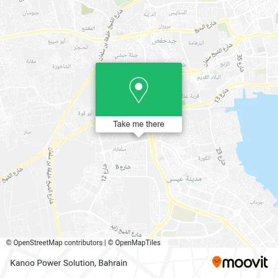 Kanoo Power Solution map