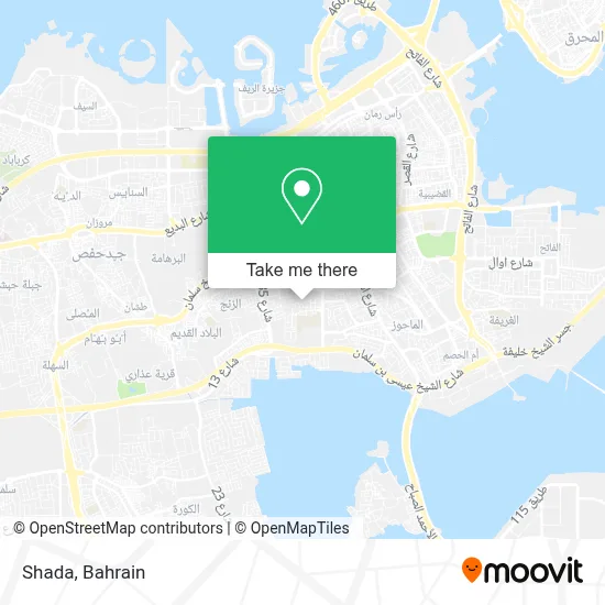 Shada map