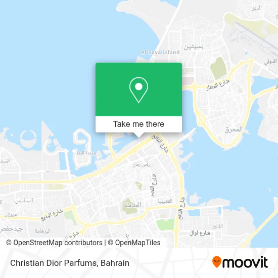 Christian Dior Parfums map