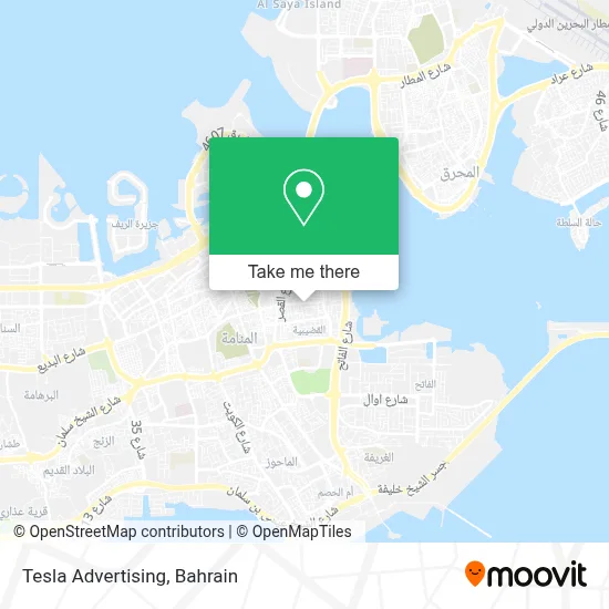 Tesla Advertising map