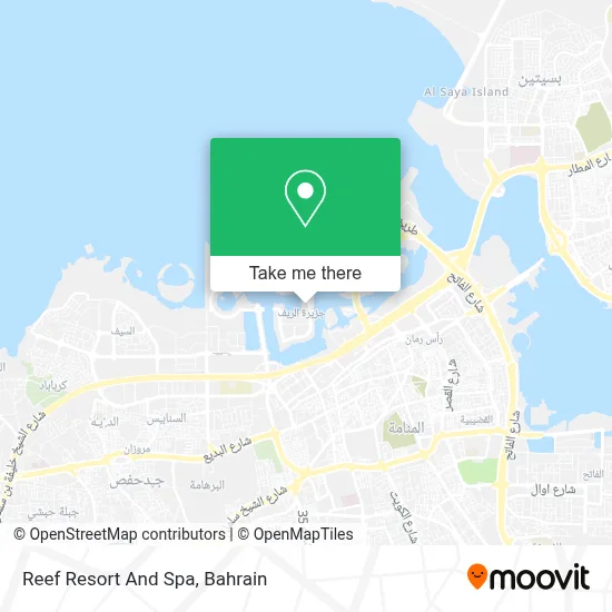Reef Resort And Spa map