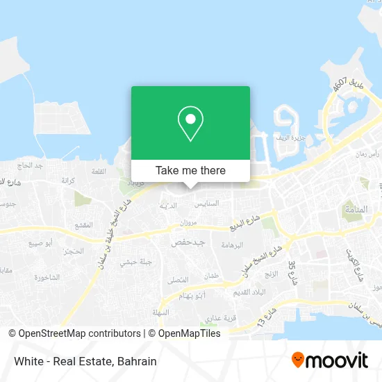 White - Real Estate map