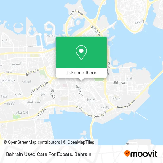 Bahrain Used Cars For Expats map