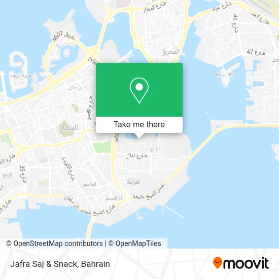 Jafra Saj & Snack map