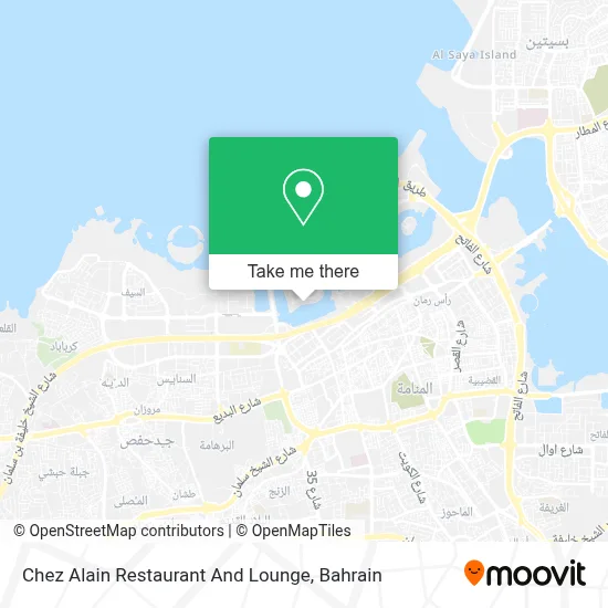 Chez Alain Restaurant And Lounge map