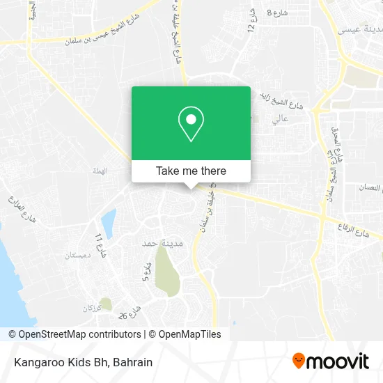 Kangaroo Kids Bh map