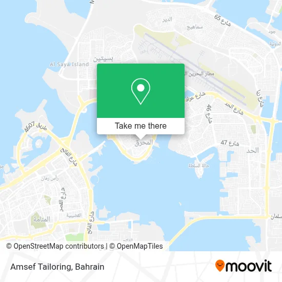 Amsef Tailoring map