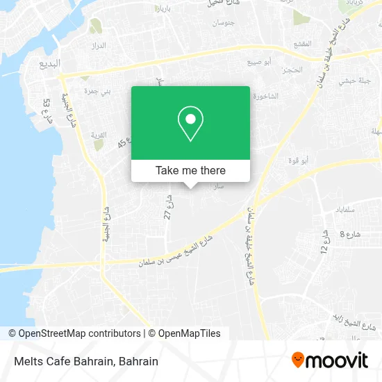 Melts Cafe Bahrain map