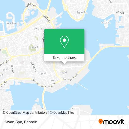 Swan Spa map