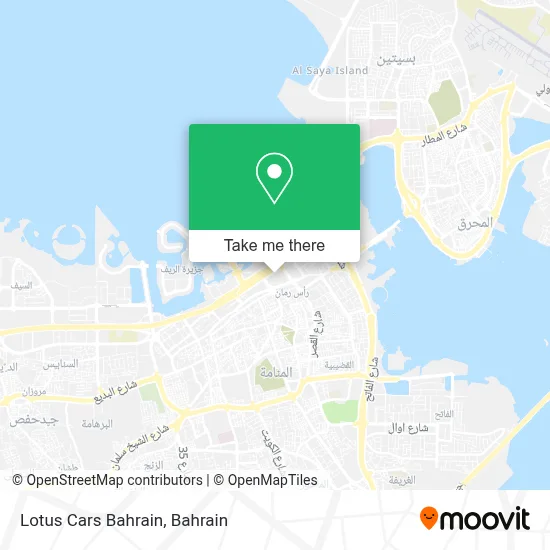 Lotus Cars Bahrain map