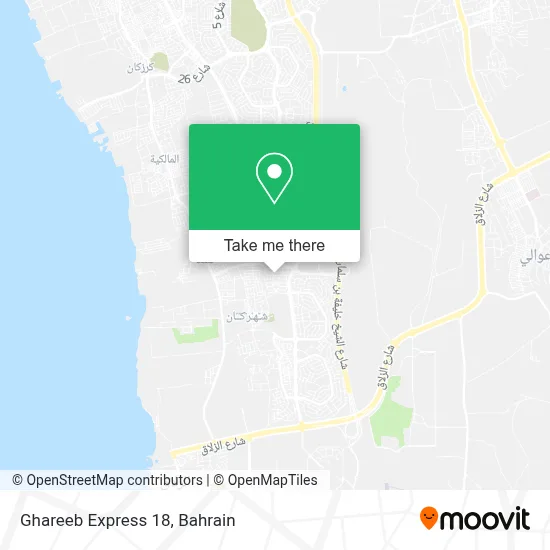 Ghareeb Express 18 map