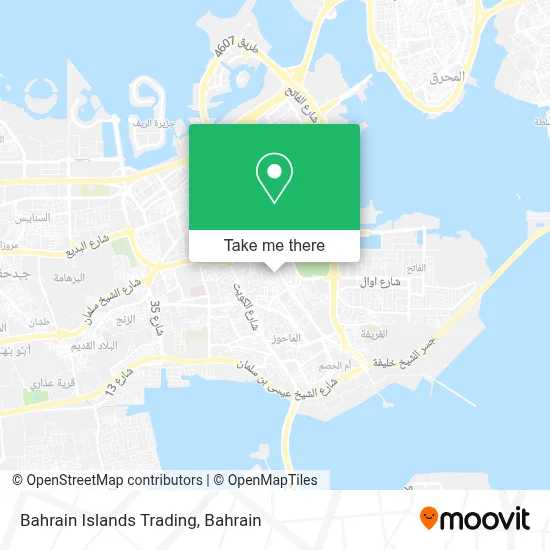 Bahrain Islands Trading map